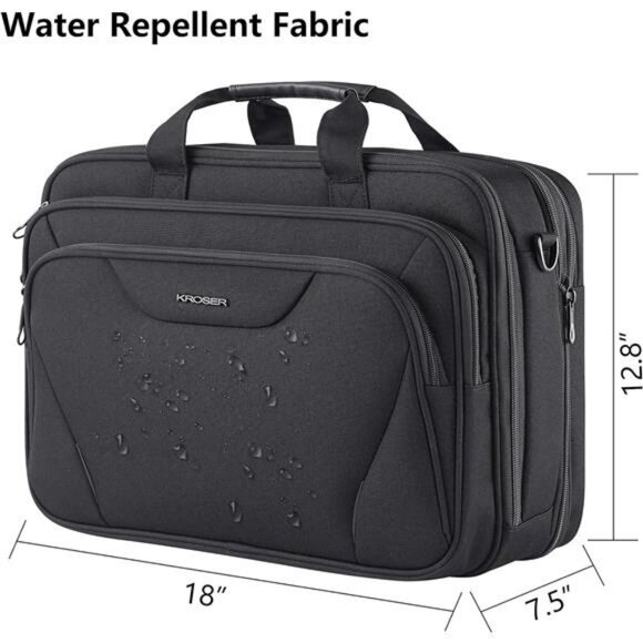 Laptop Bag Premium Laptop Briefcase Fits Up to 17.3 Inch Laptop - Picture 3 of 7